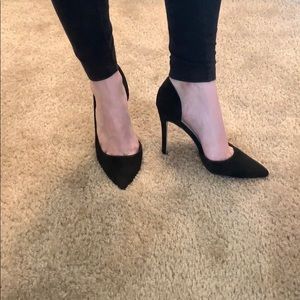 Catherine Malandrino Black Suede Pumps 8.5